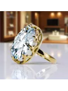 Inel Vintage bijuterii Zircon Aur galben 14K vrc253y